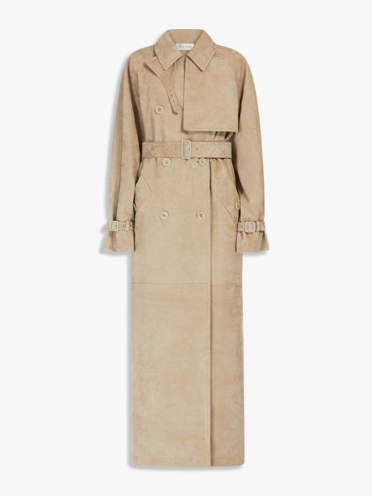 Nubuck oversized trench coat