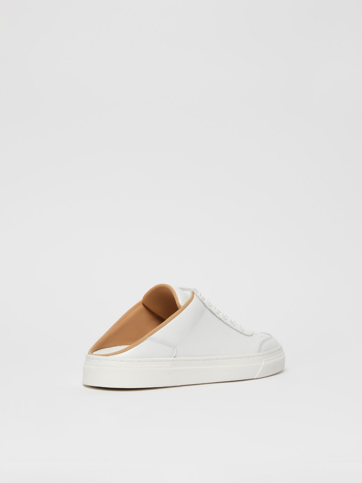 Leather mule sneakers