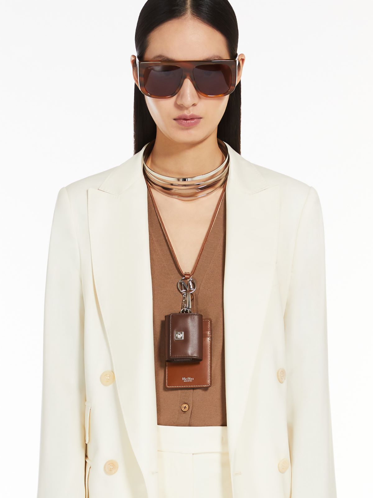 Leather badge holder