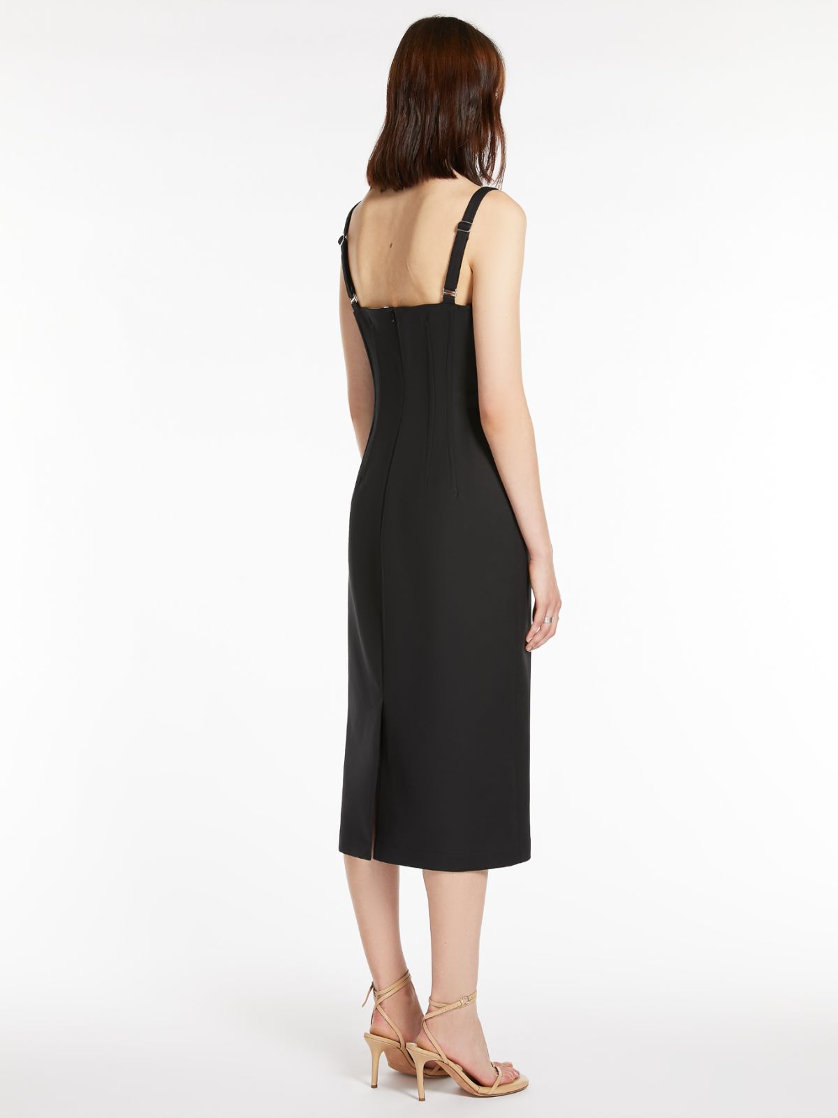 Dress in cotton double fabric