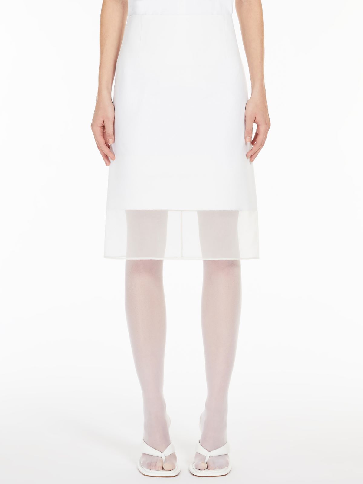 Organza-insert skirt