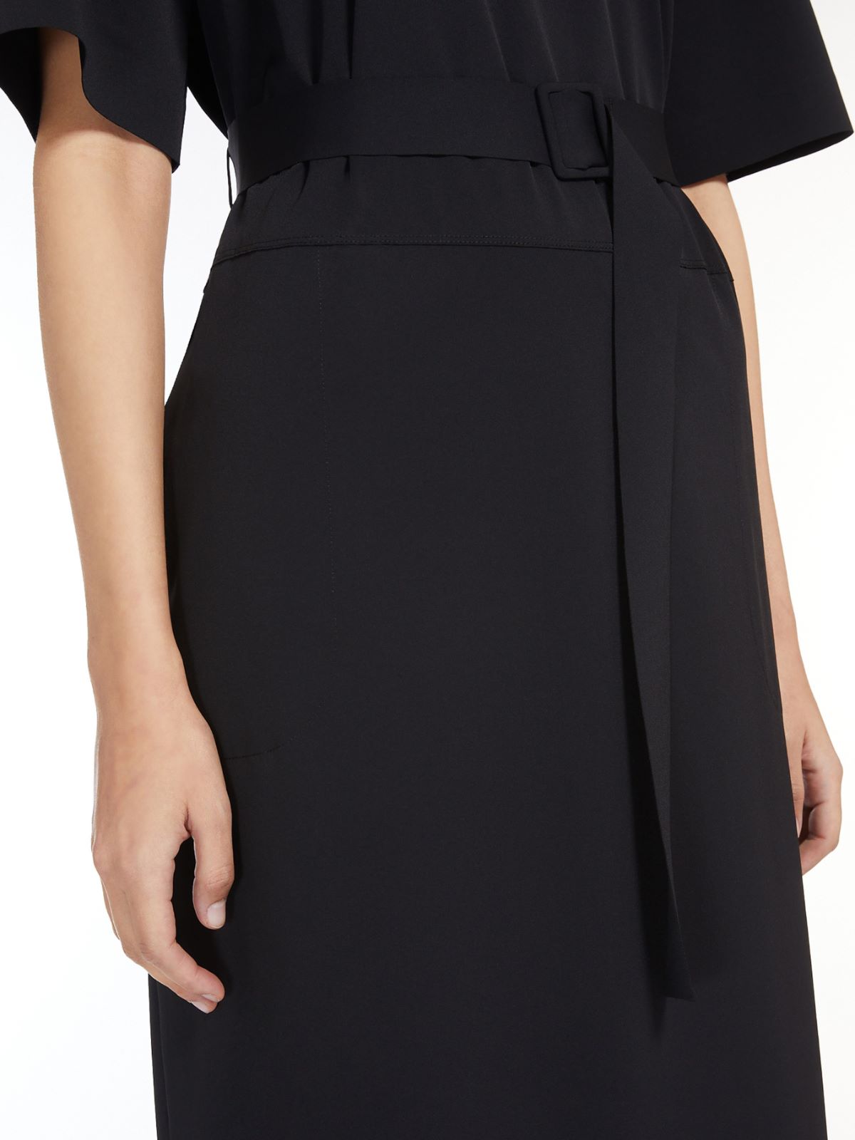 Technical jersey T-shirt dress