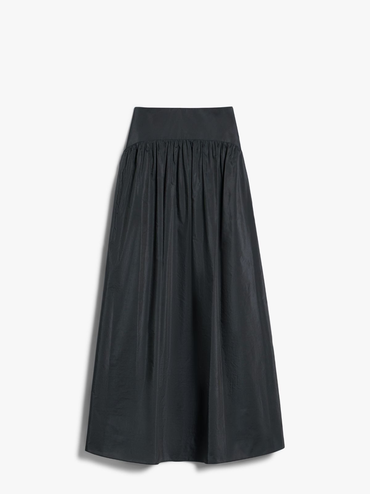 Long taffeta skirt