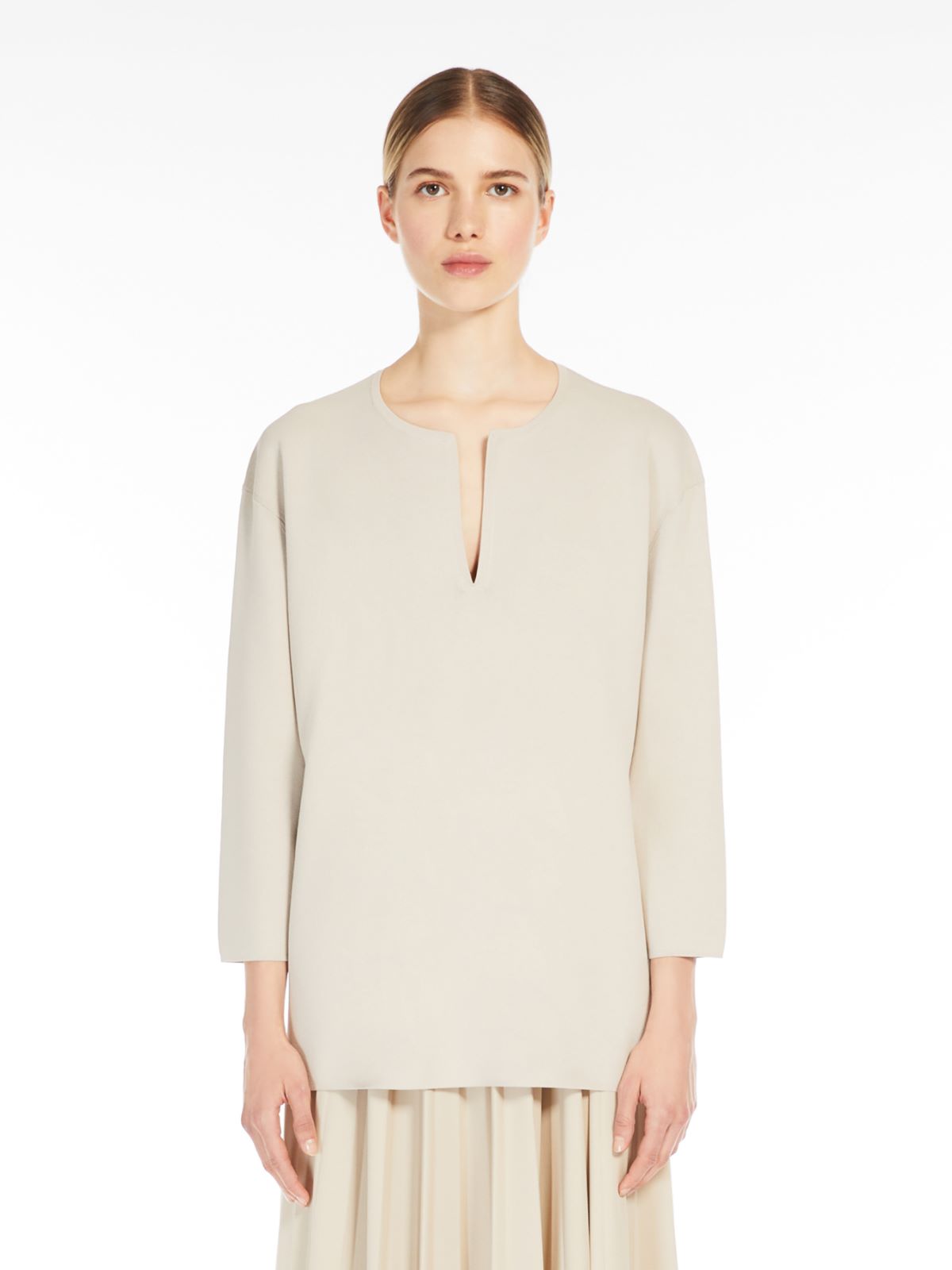 Soft viscose crêpe jumper