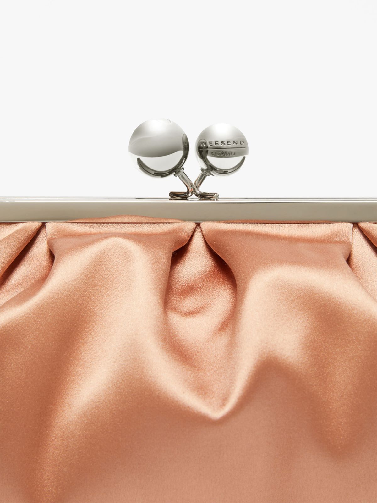 Large satin and silk Pasticcino Bag