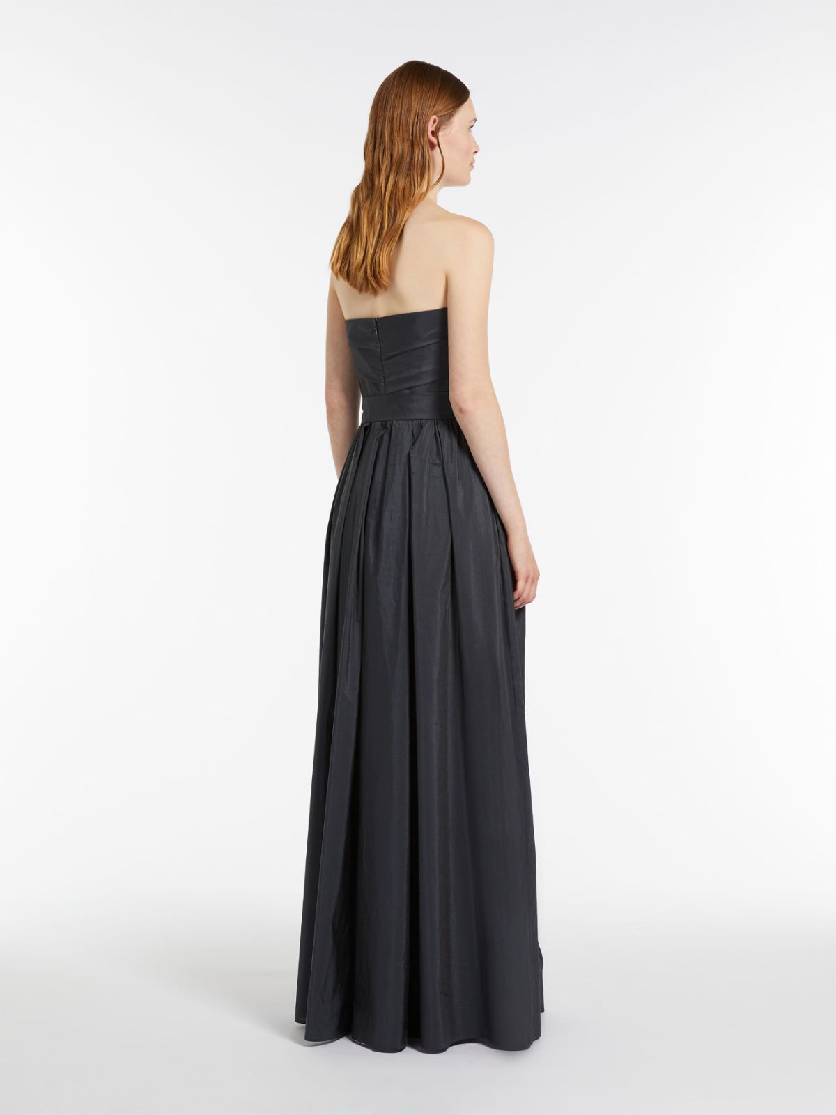 Draped bustier dress