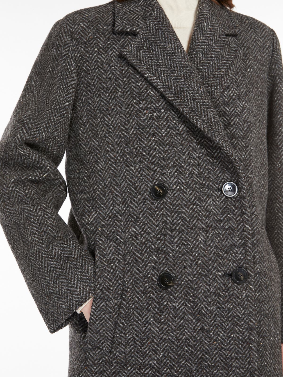 Wool tweed coat
