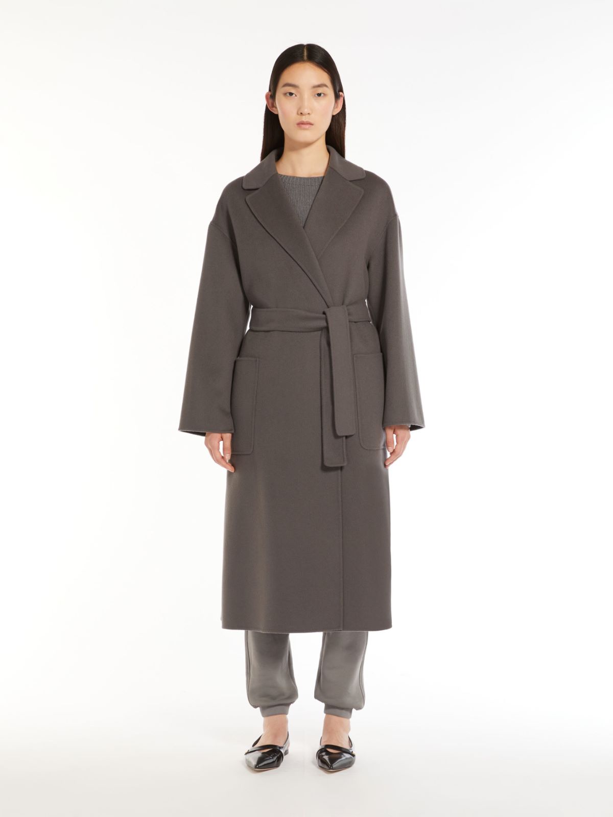Wool robe coat