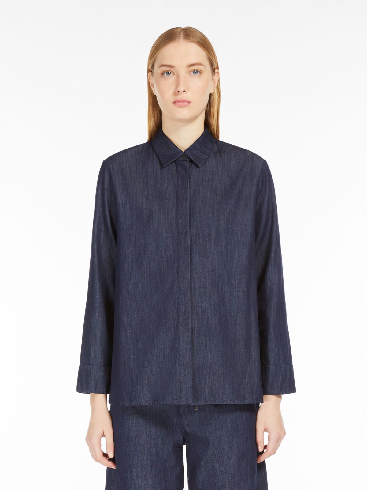 Cotton denim shirt