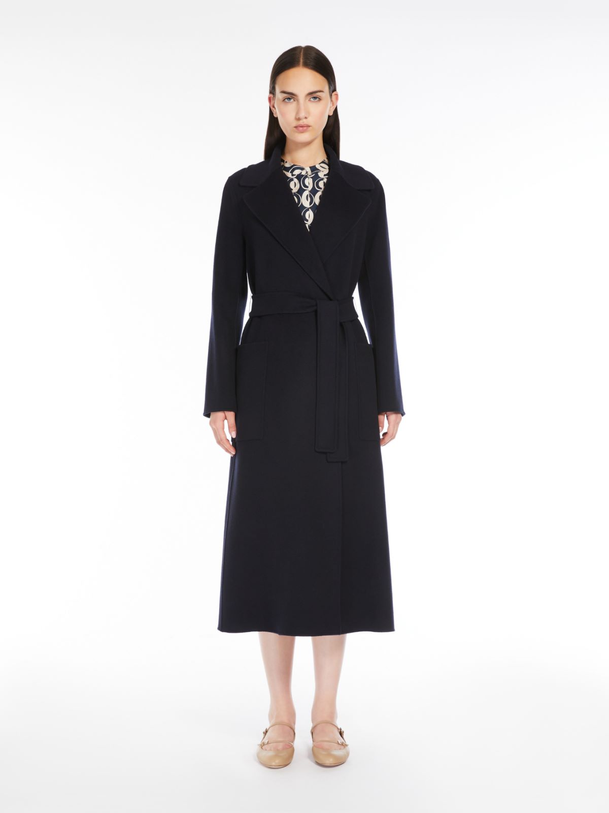 Wool robe coat