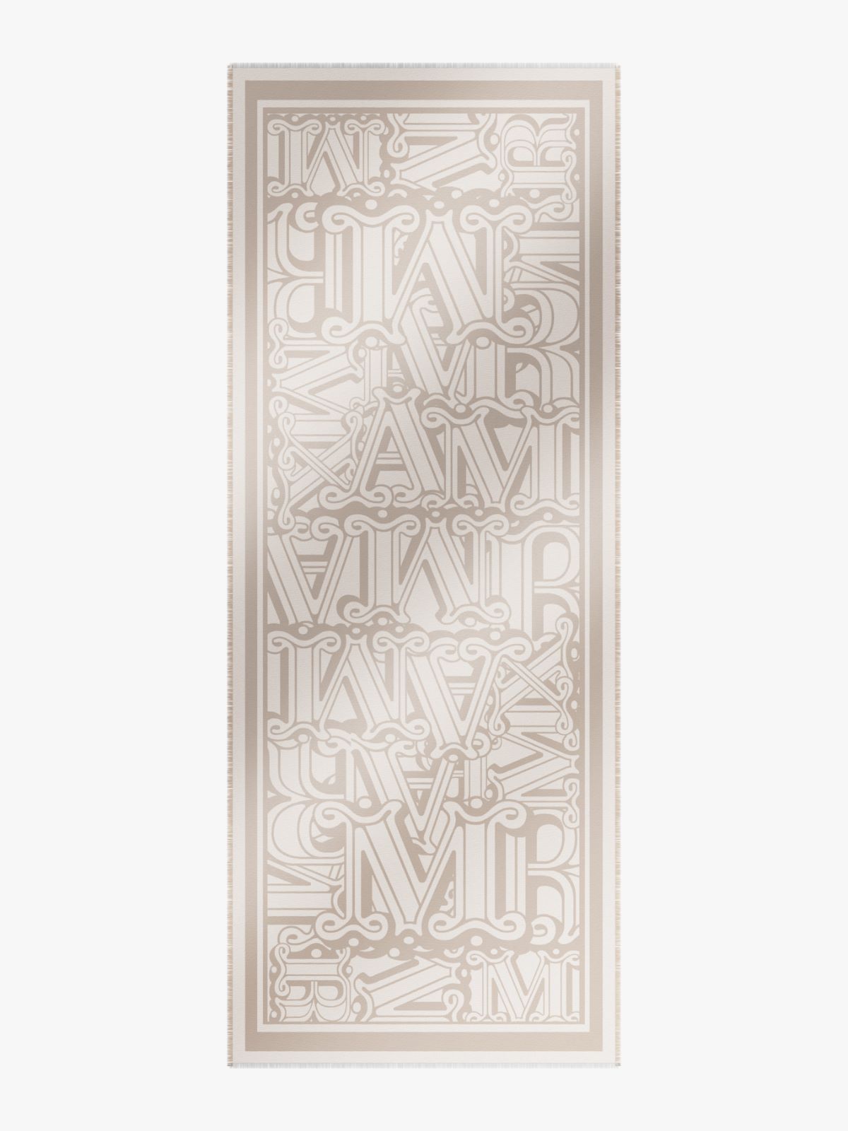 Wool, cotton and silk stole