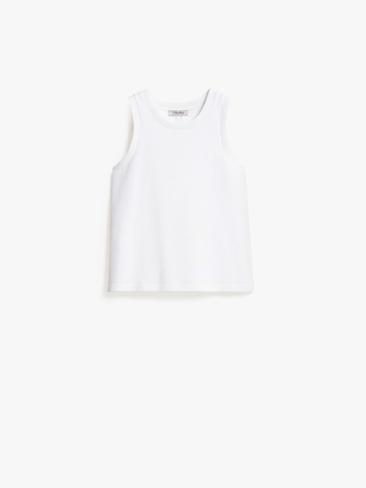 Cotton-blend jersey top