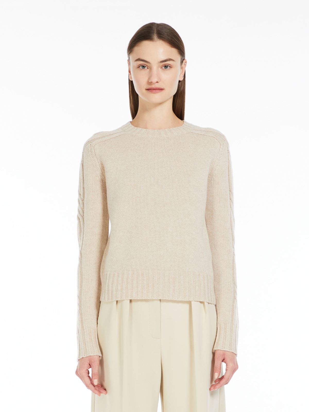 Pure cashmere crew-neck jumper