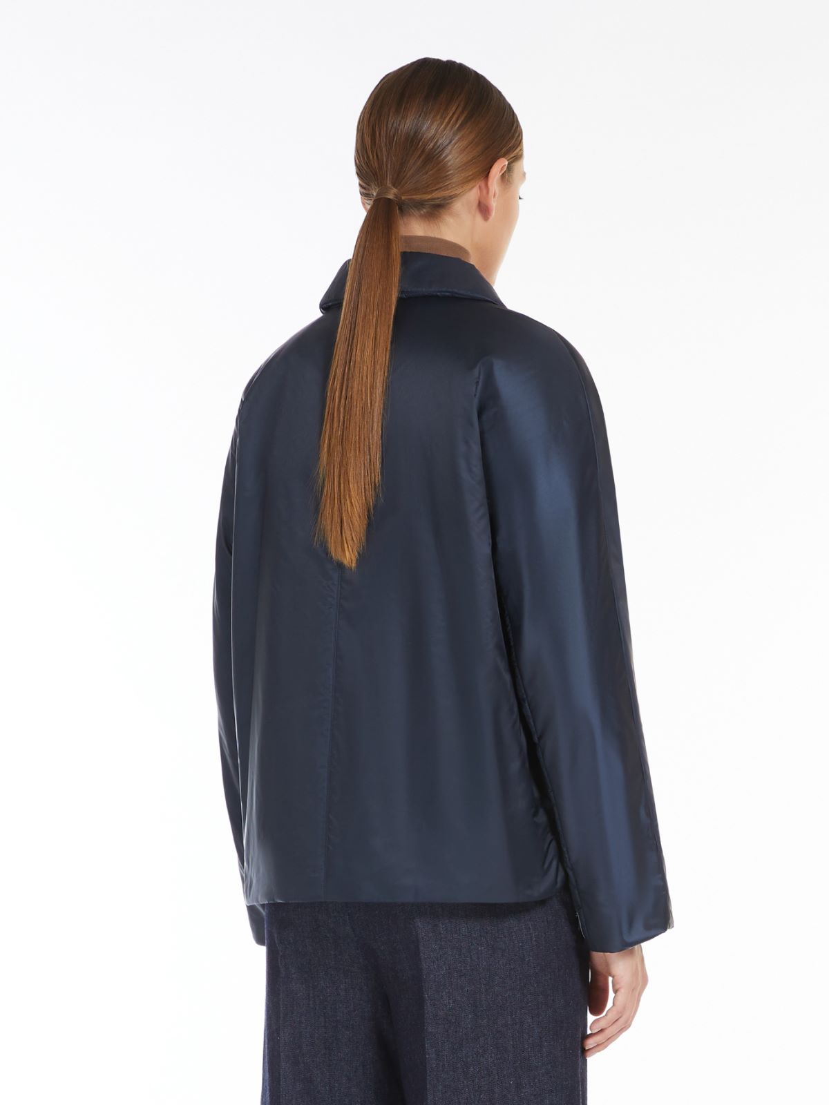 Water-repellent technical canvas jacket