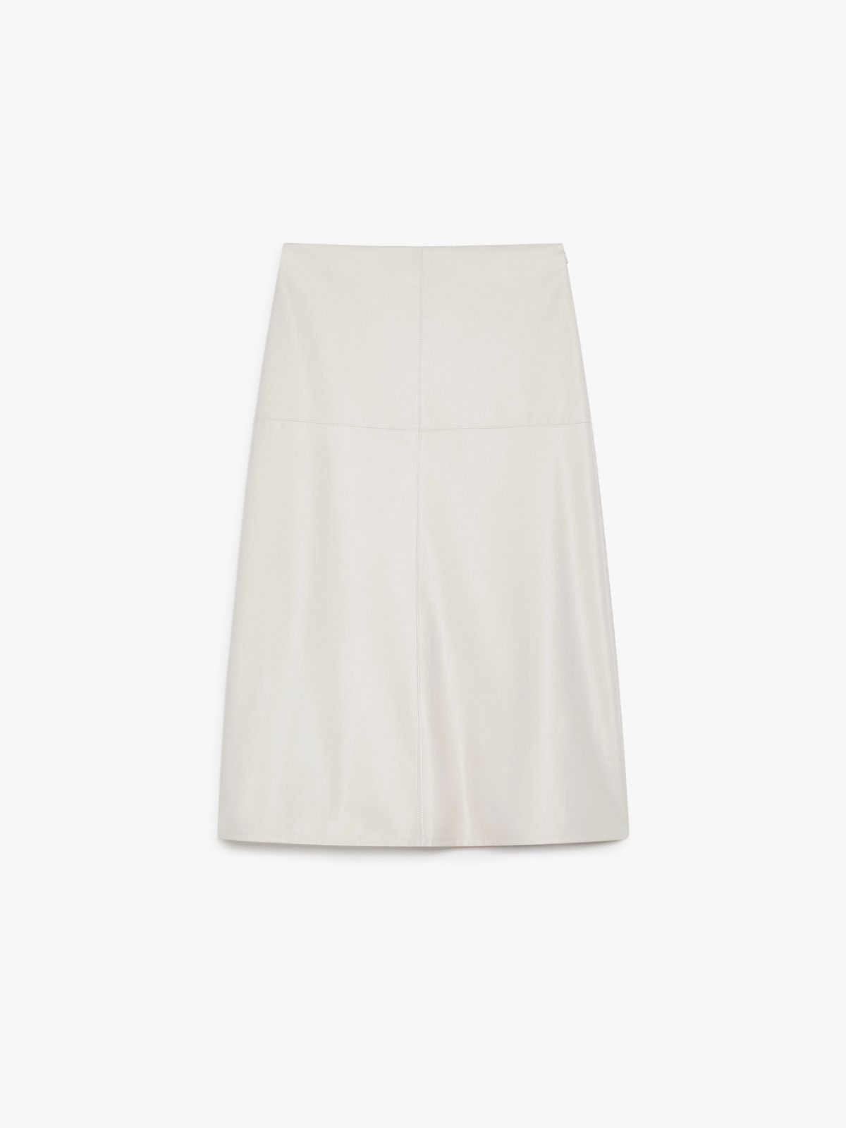 Coated jersey skirt