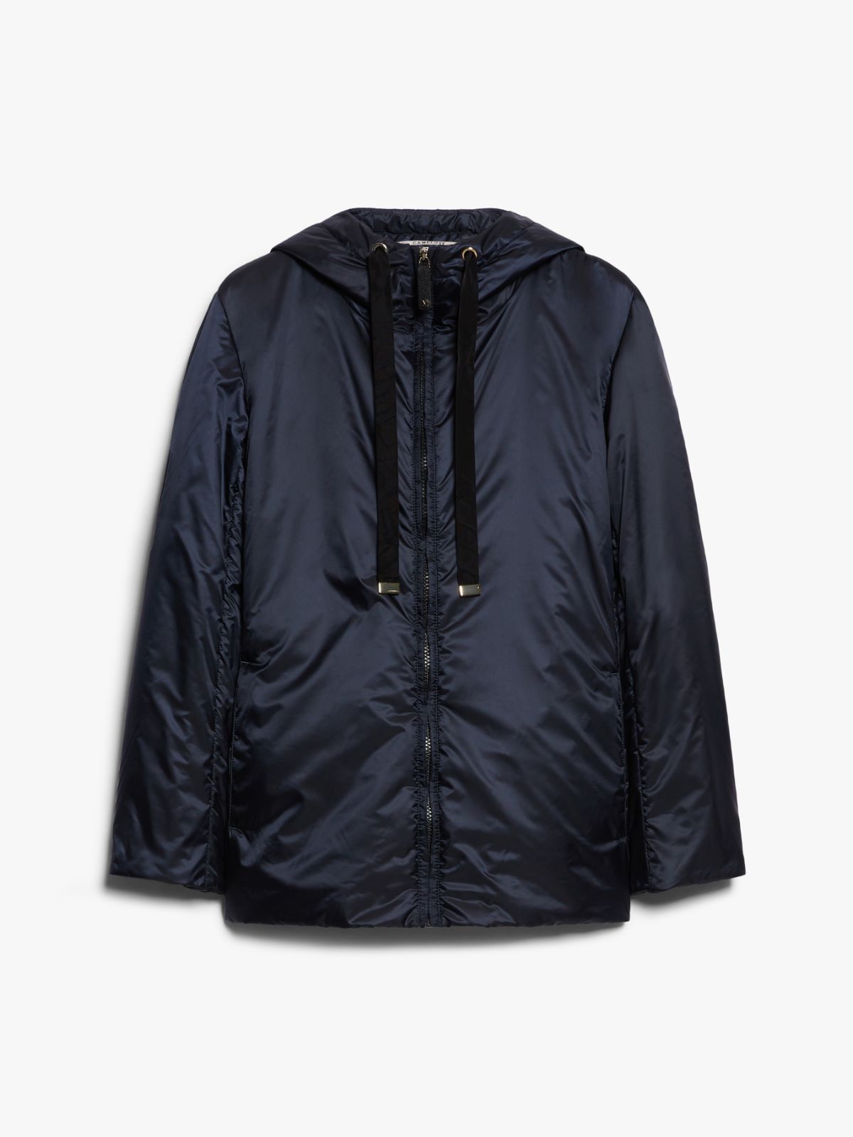 Water-repellent technical canvas travel sweatshirt