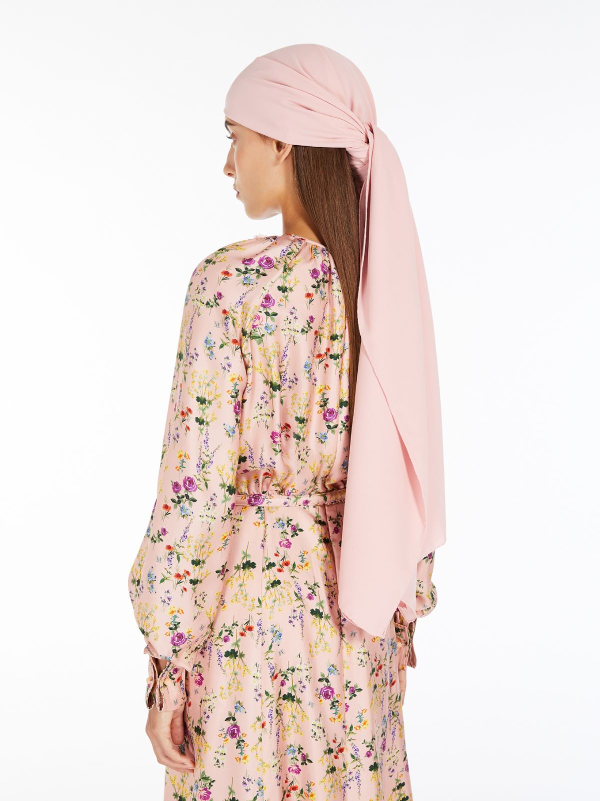 Silk charmeuse stole