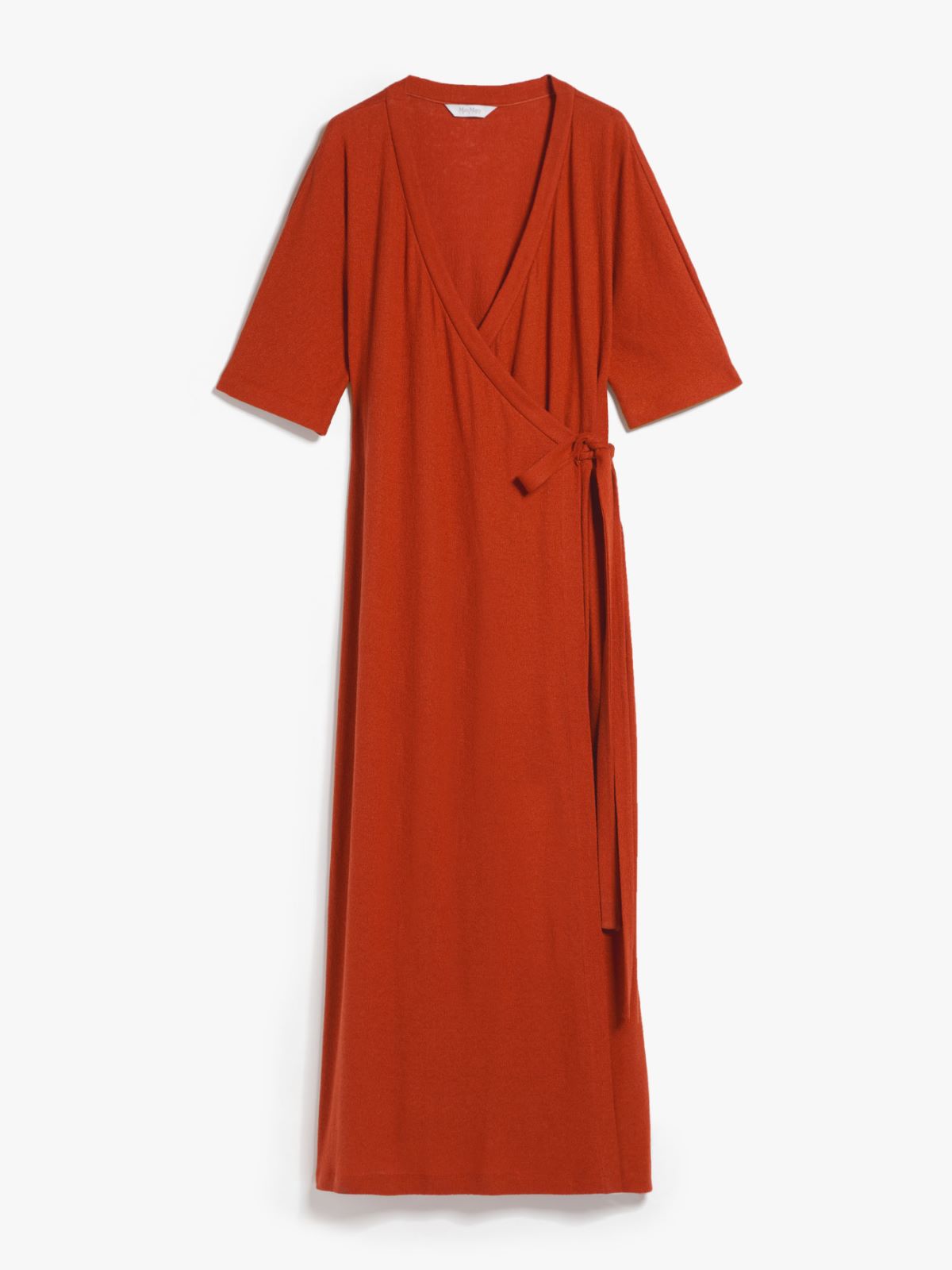 Linen and viscose jersey dress