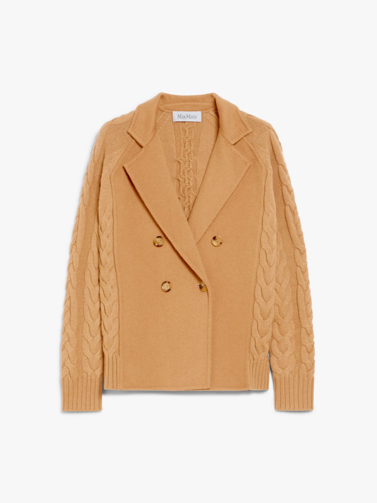 Wool and cashmere pea coat