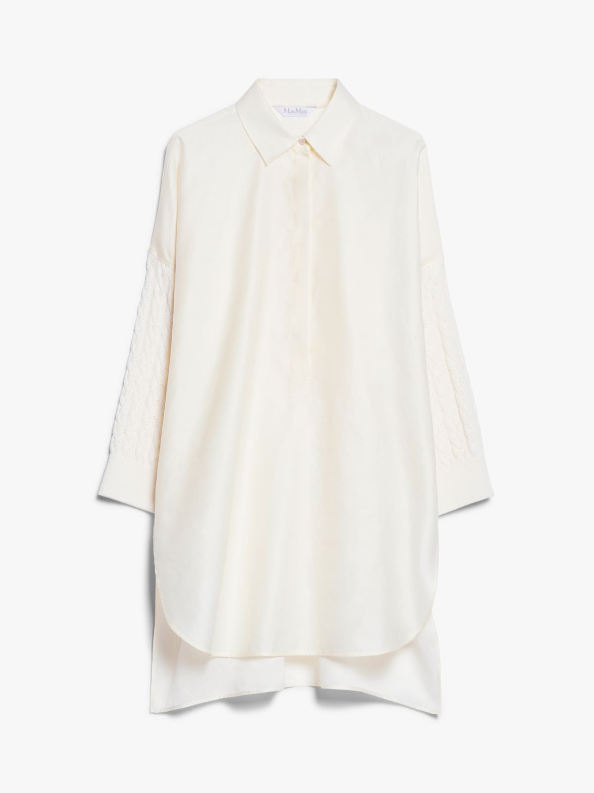 Oversized shirt in brushed cotton