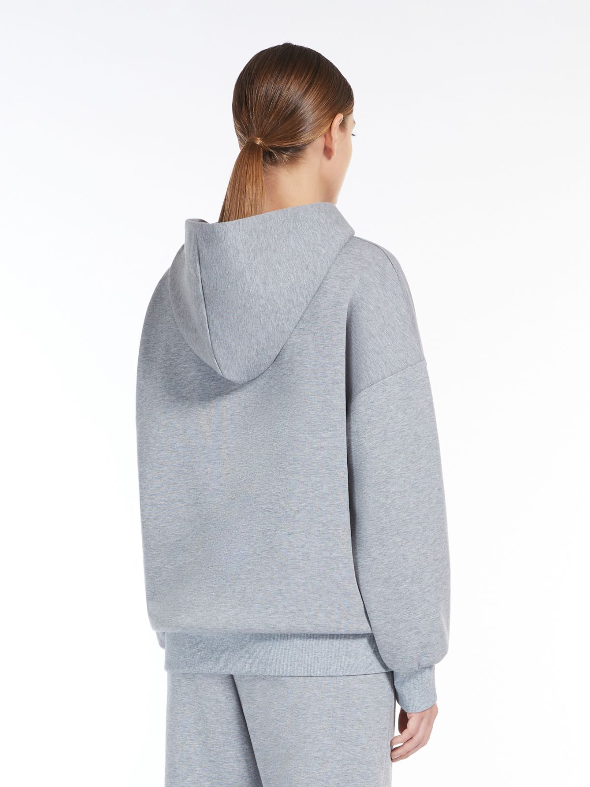 Jersey sweatshirt with embroidery