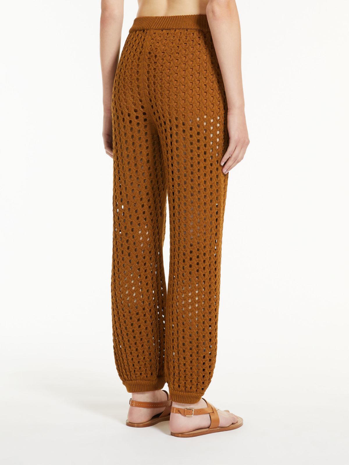 Mesh joggers in cotton