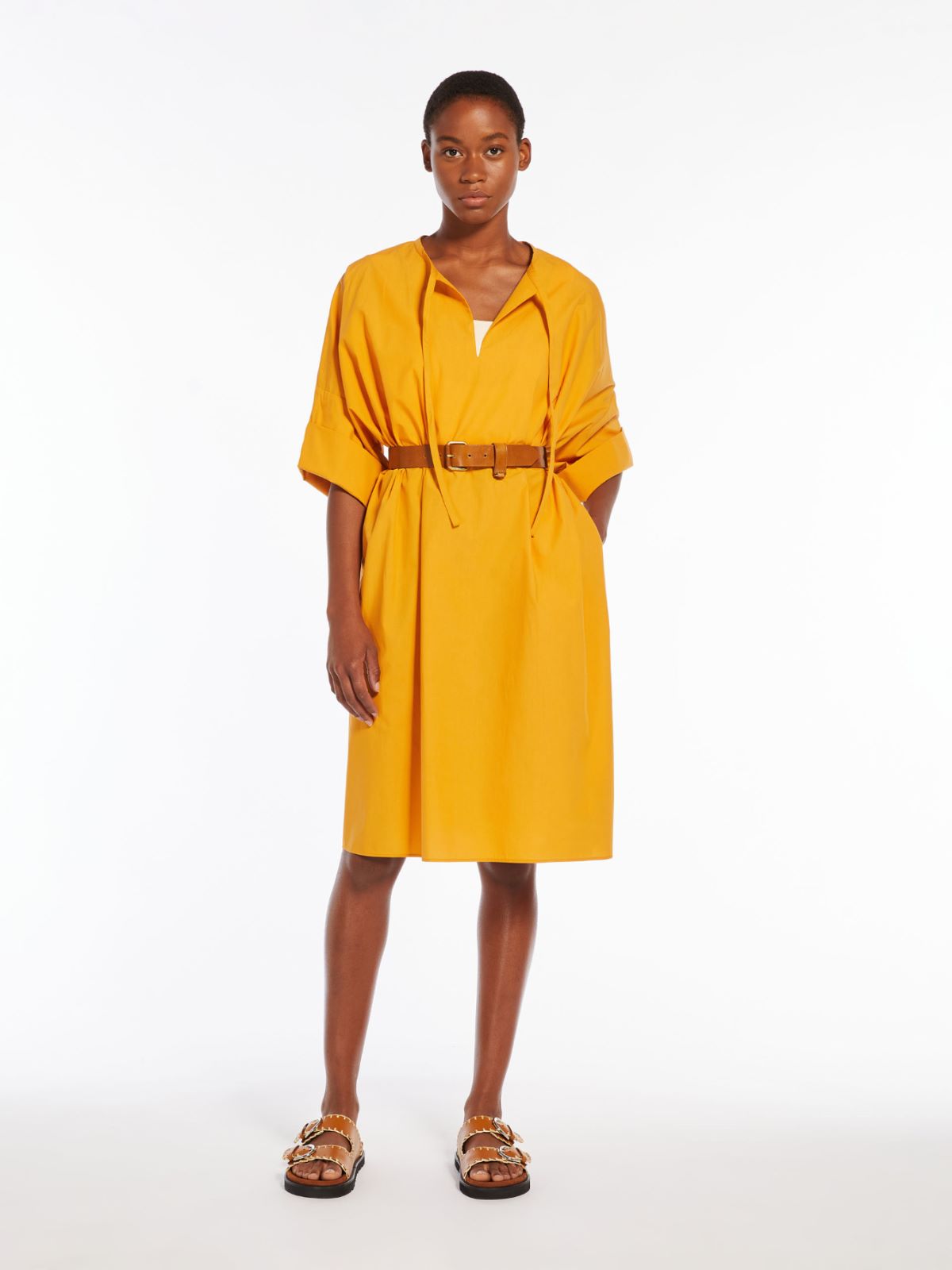 Cotton poplin dress