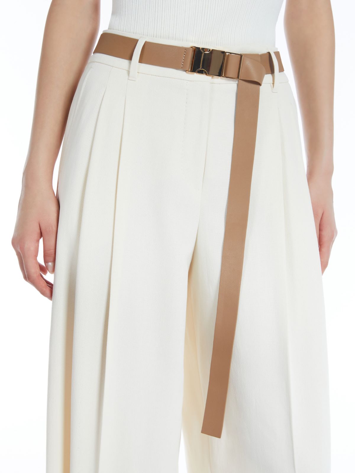 Flowing cady trousers