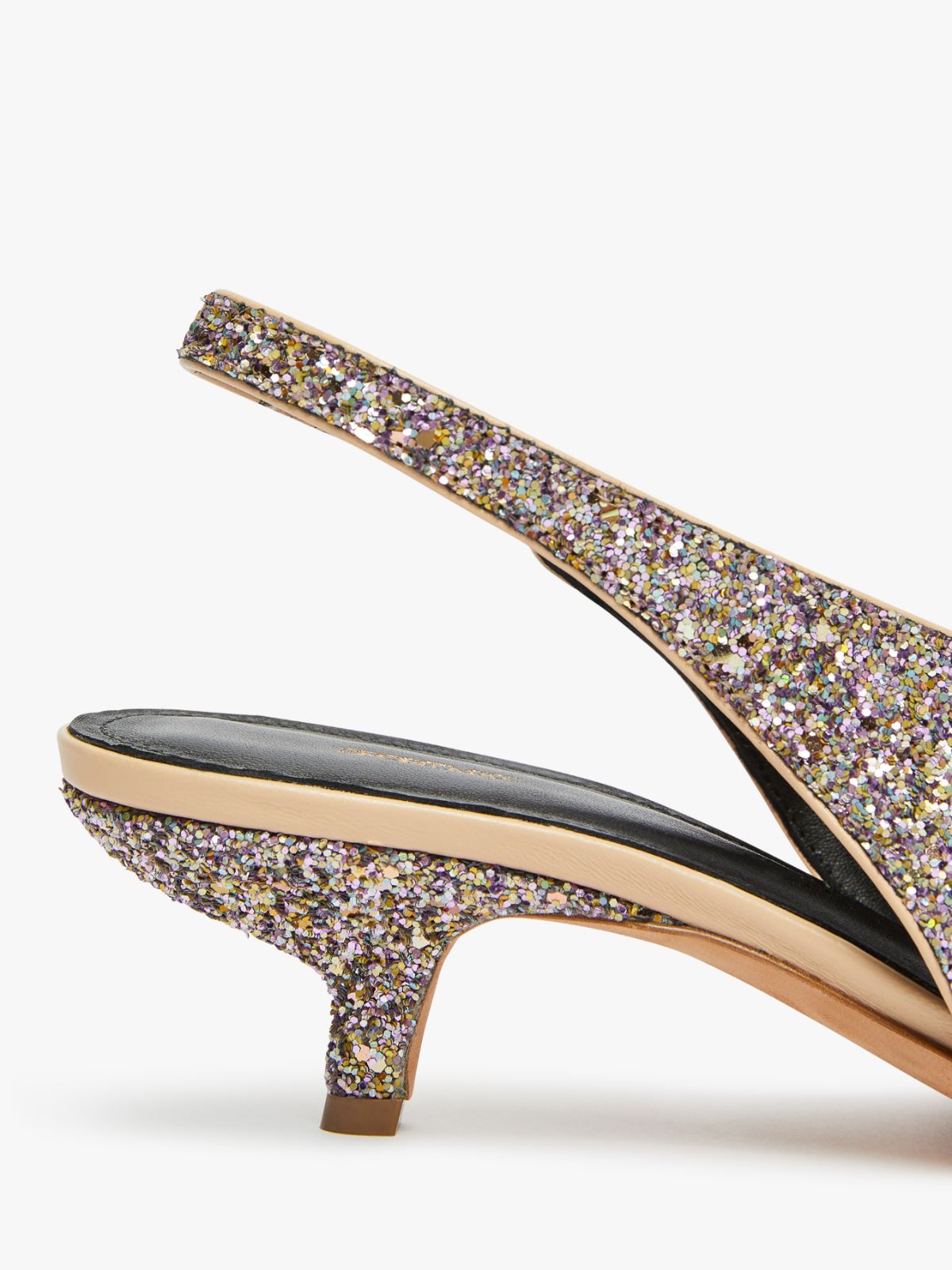 Glitter slingbacks