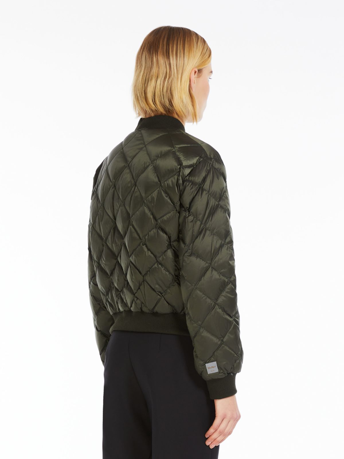 Reversible bomber jacket in water-resistant canvas