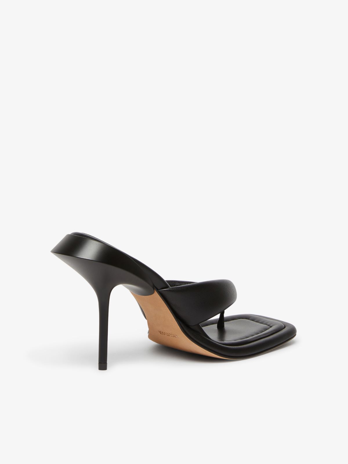 Heeled toe-post sandals