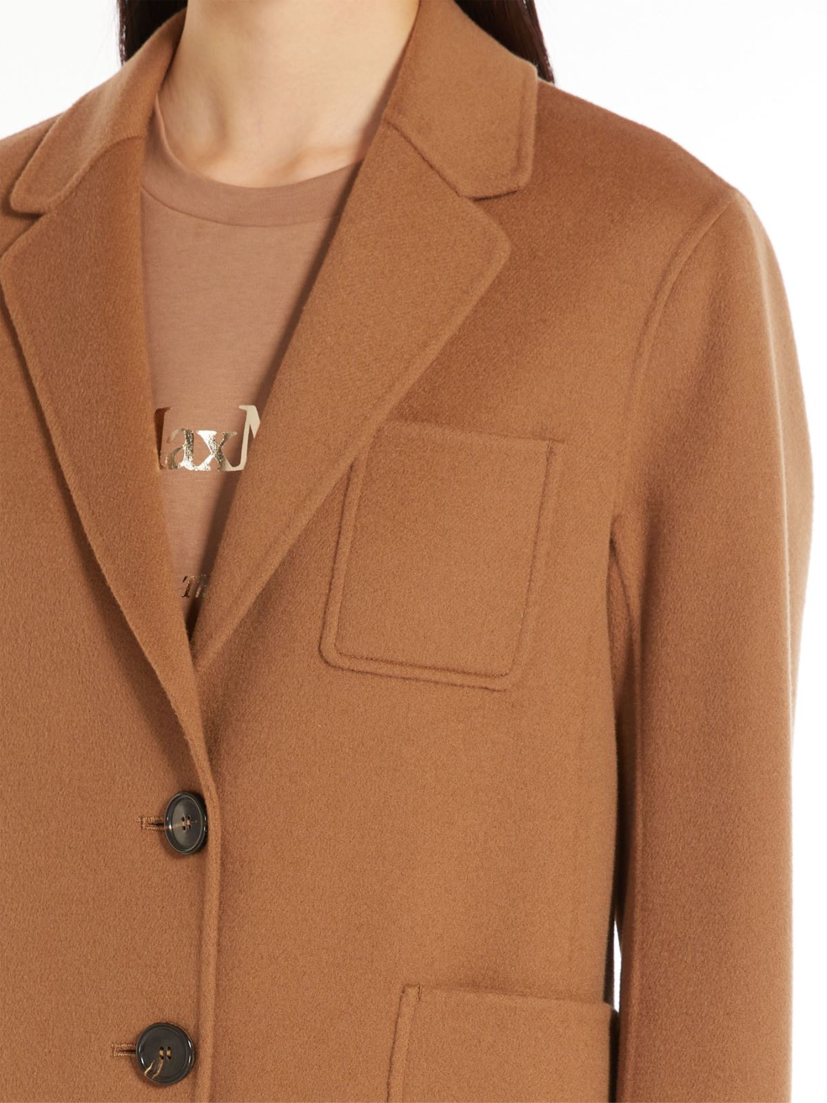 Single-breasted wool jacket