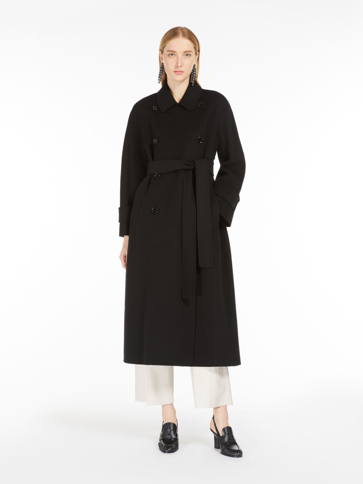 Wool trench coat