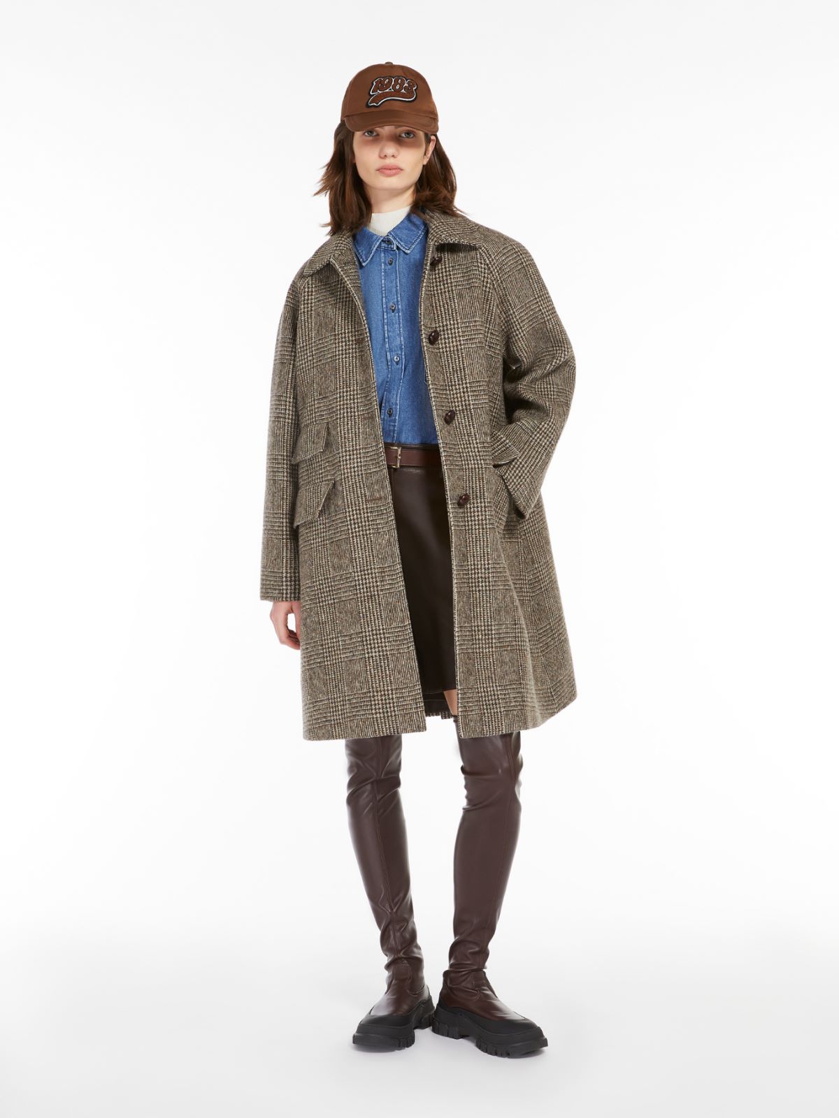 Wool midi coat