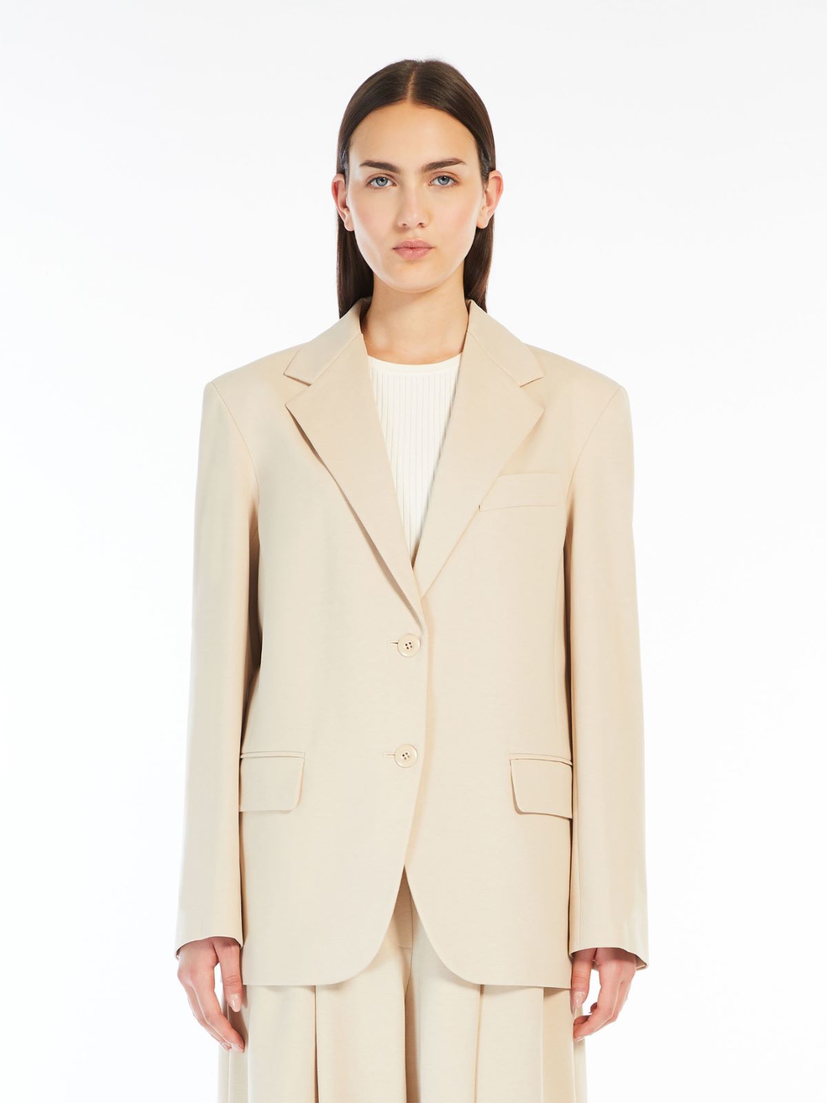 Milano-knit jersey blazer