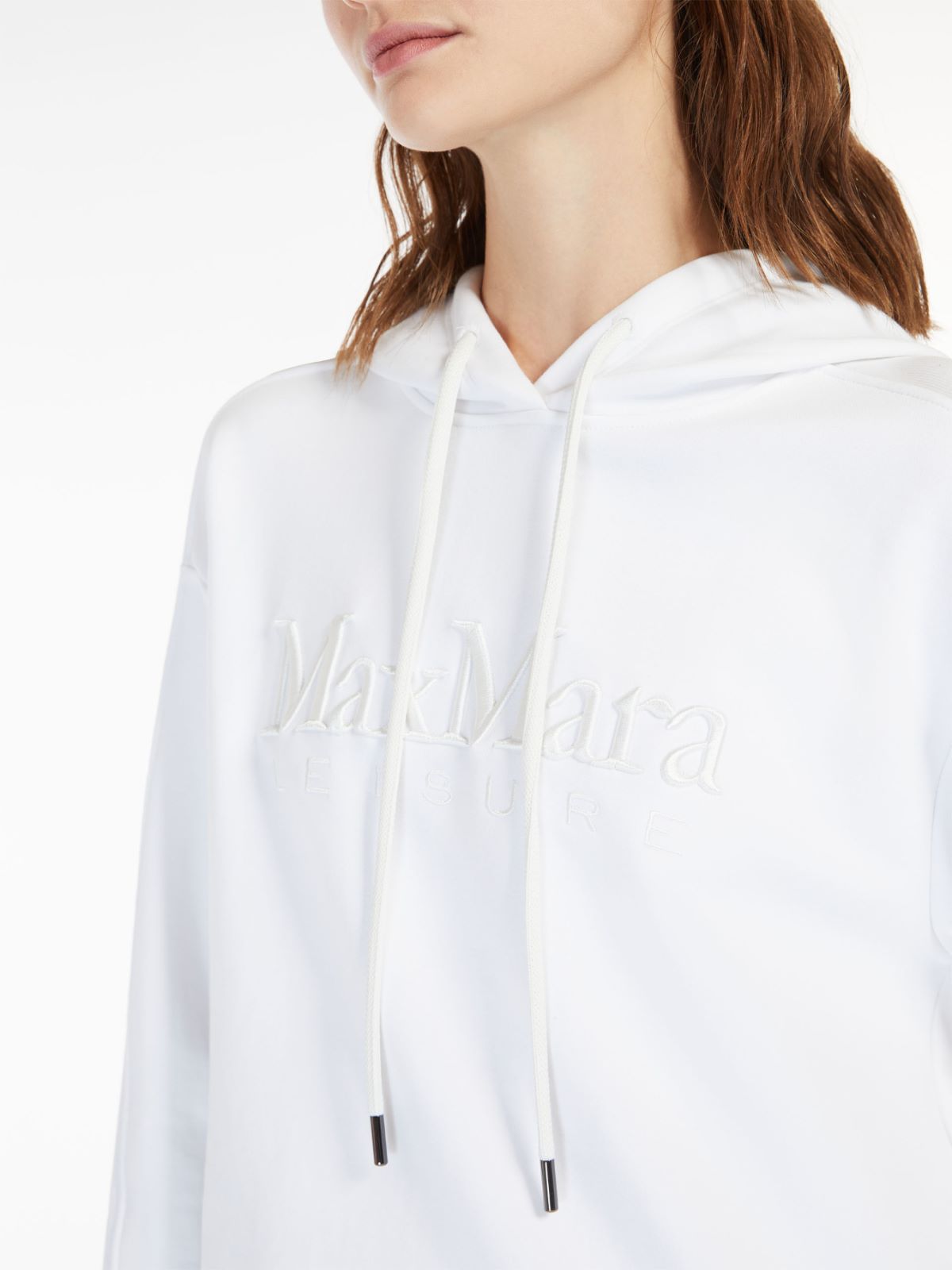 Cotton jersey boxy sweatshirt