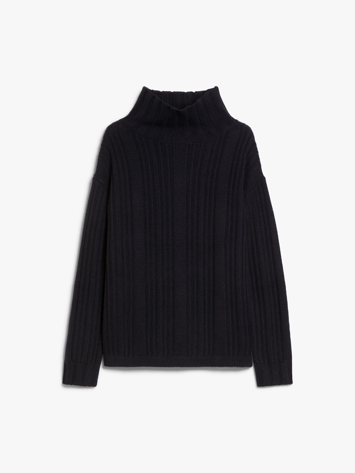 Wool and cashmere polo-neck jumper