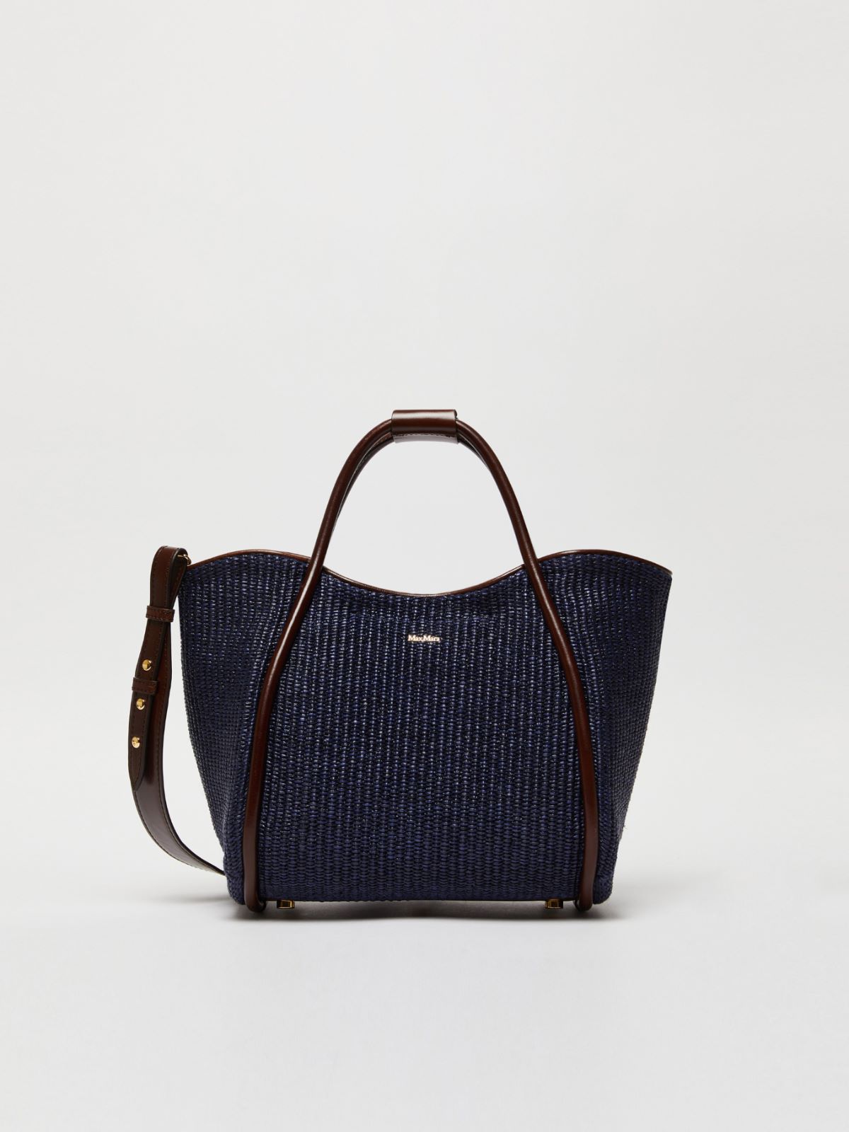 Small raffia Marine bag