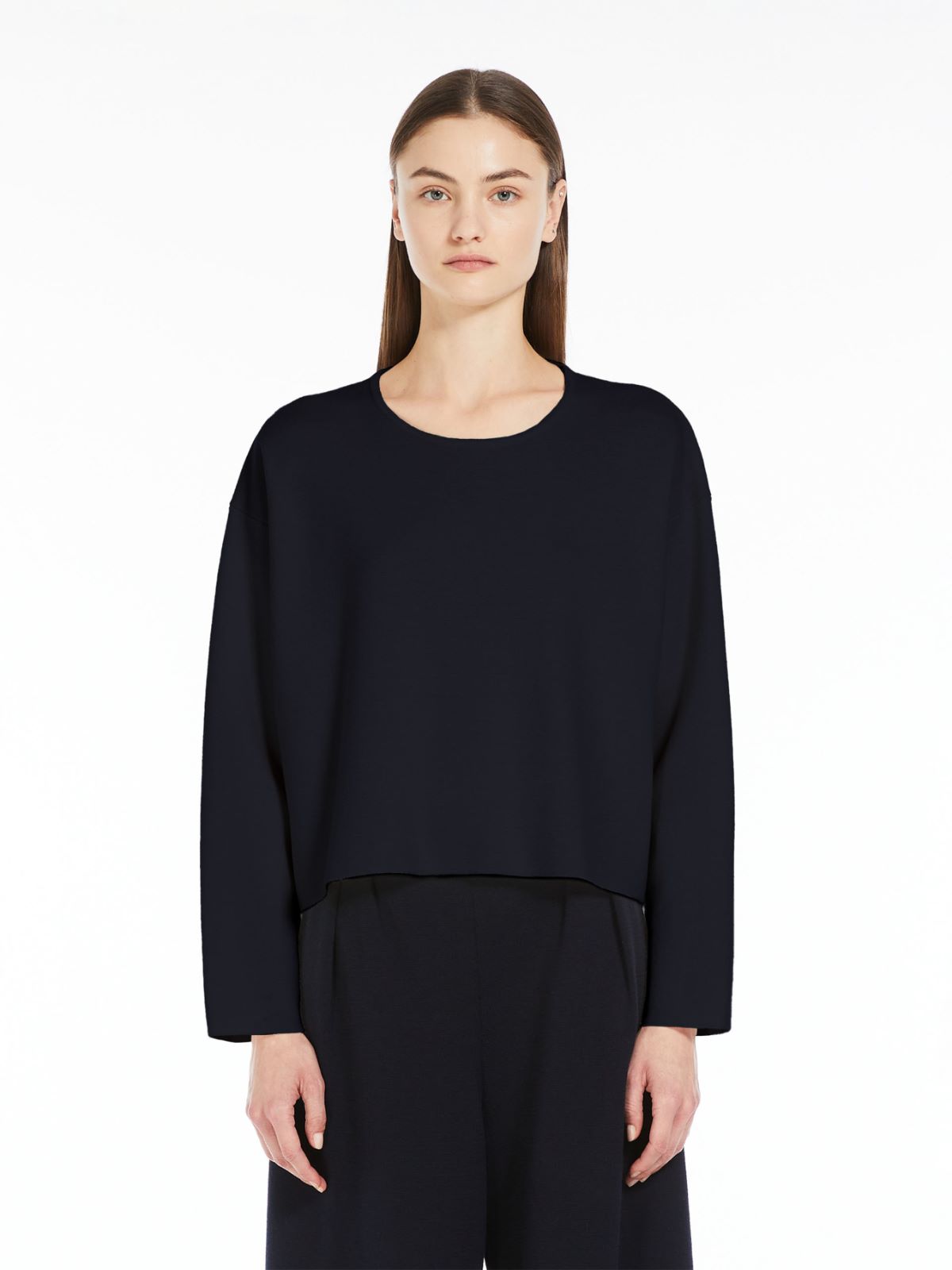 Boxy wool jumper
