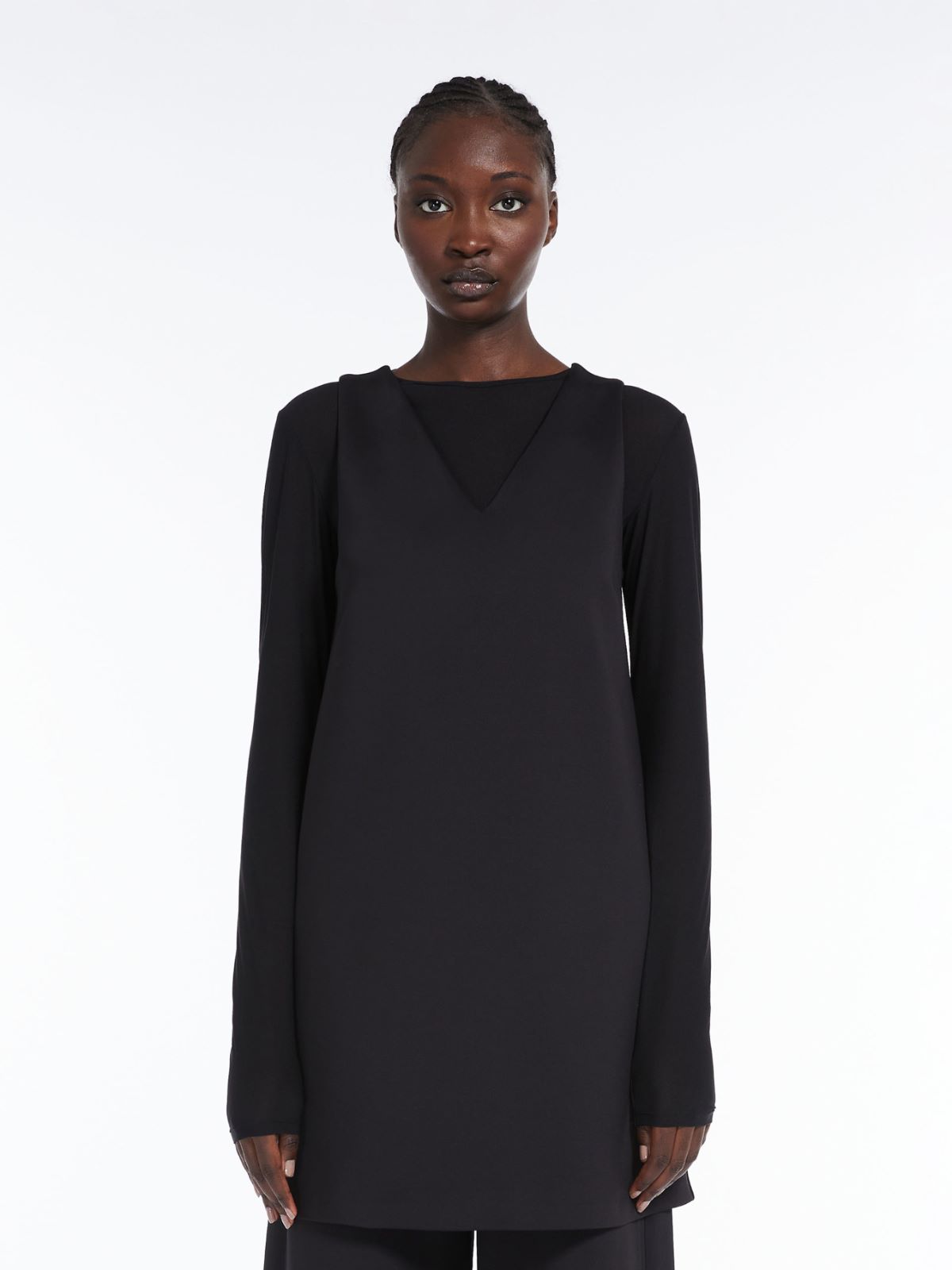 Short scuba fabric dress