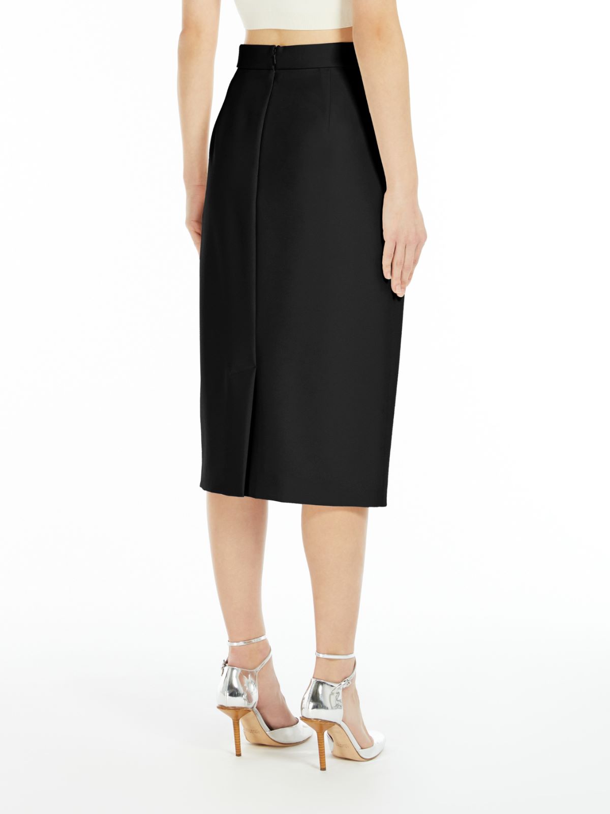 Stretch fabric sheath dress