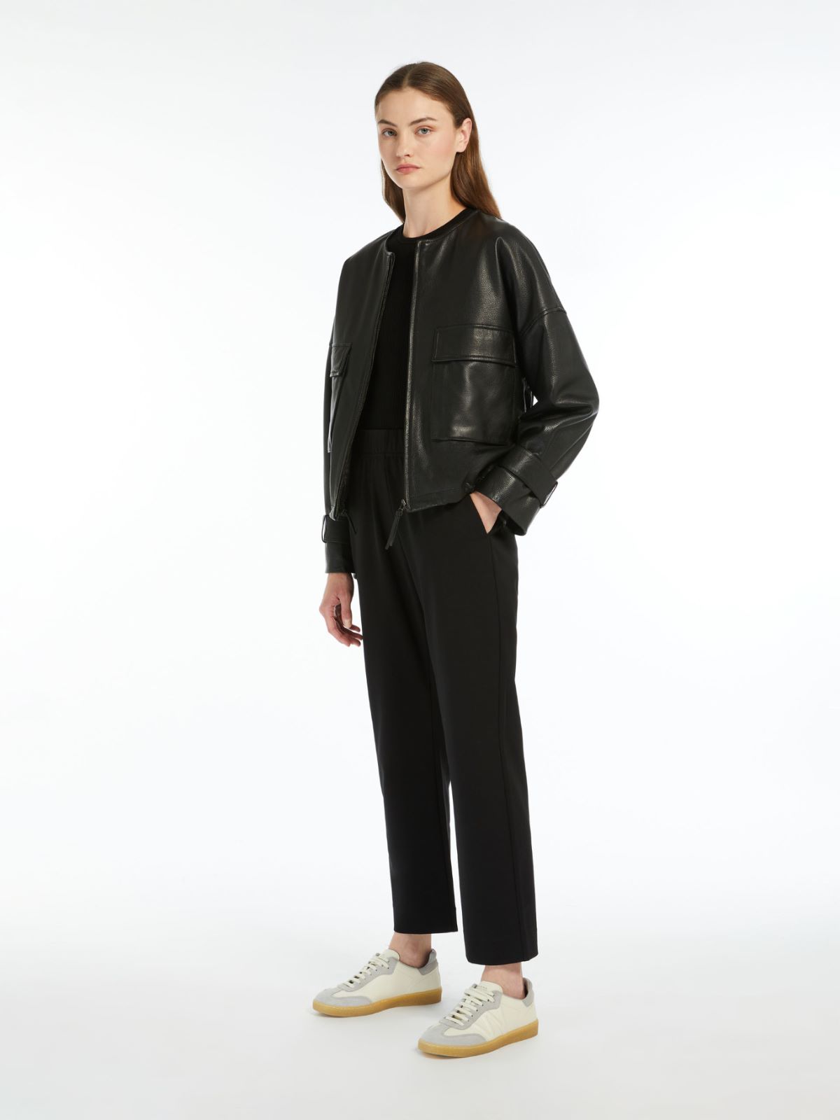 Milano-knit jersey trousers