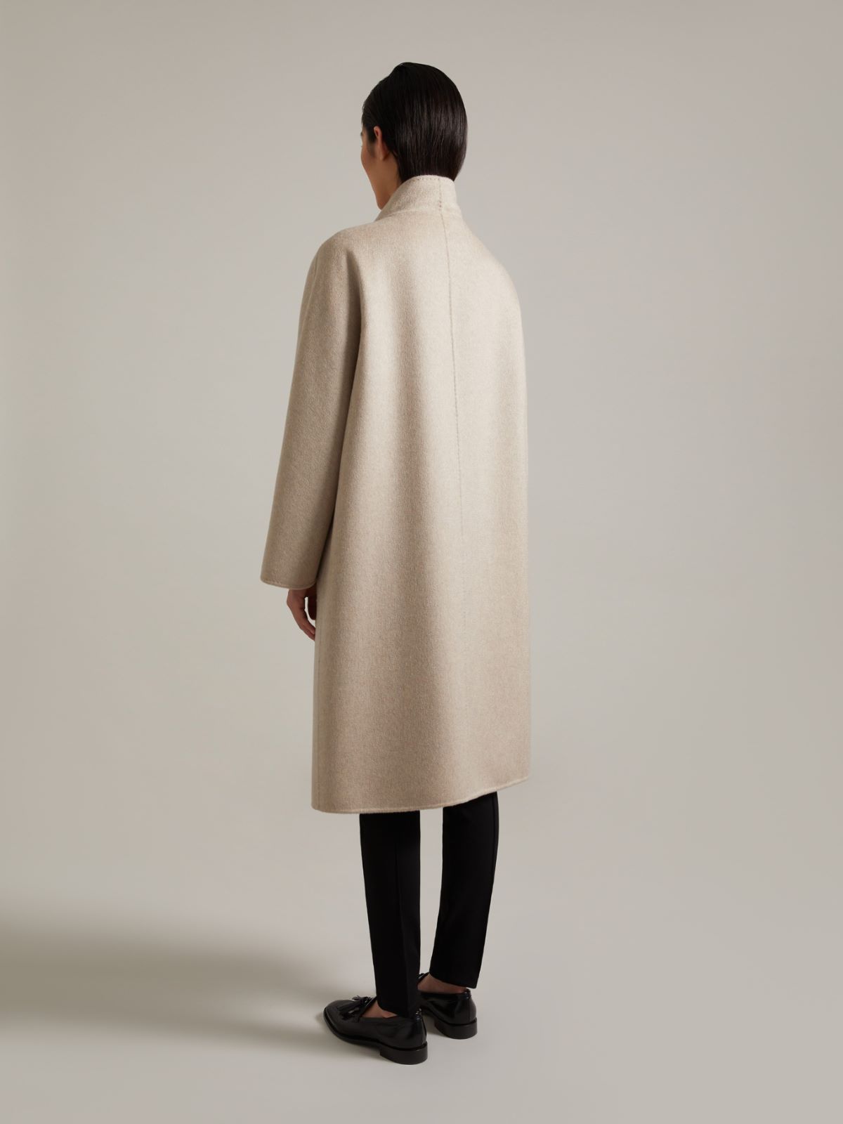 Cashmere cardigan coat