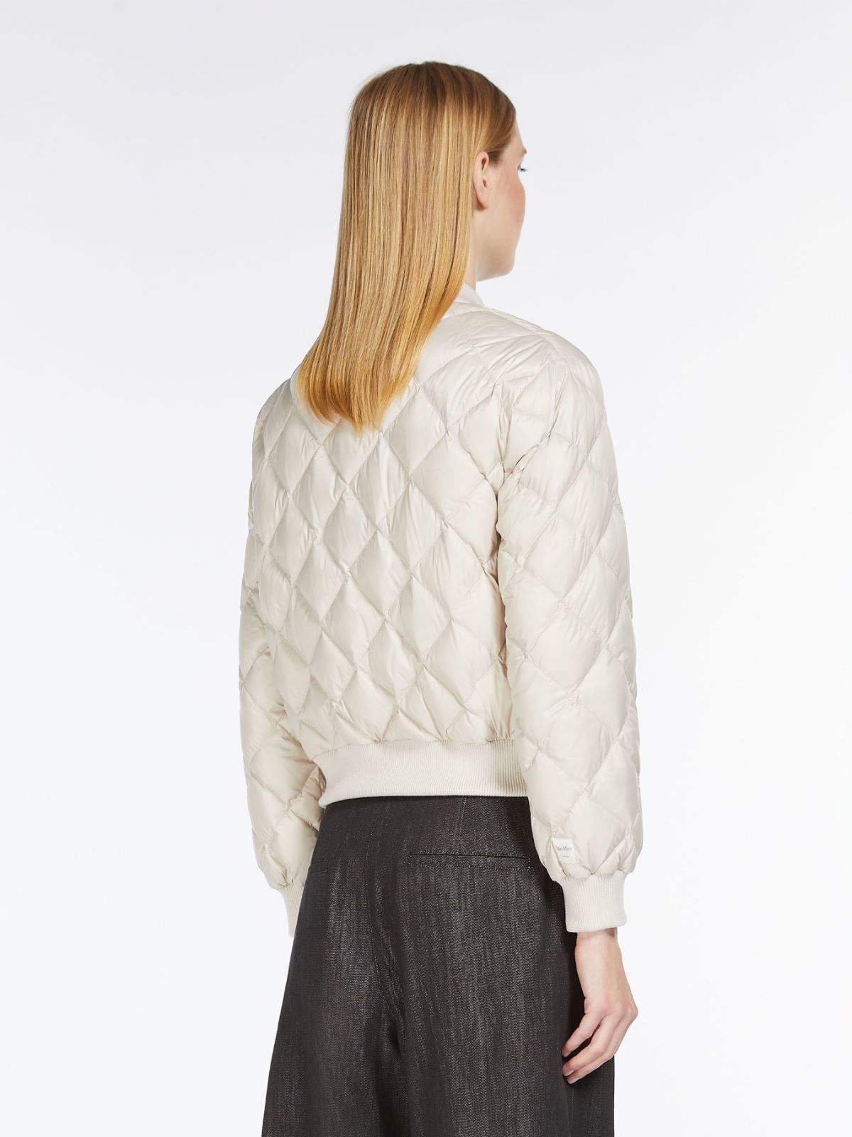 Reversible bomber jacket in water-resistant canvas