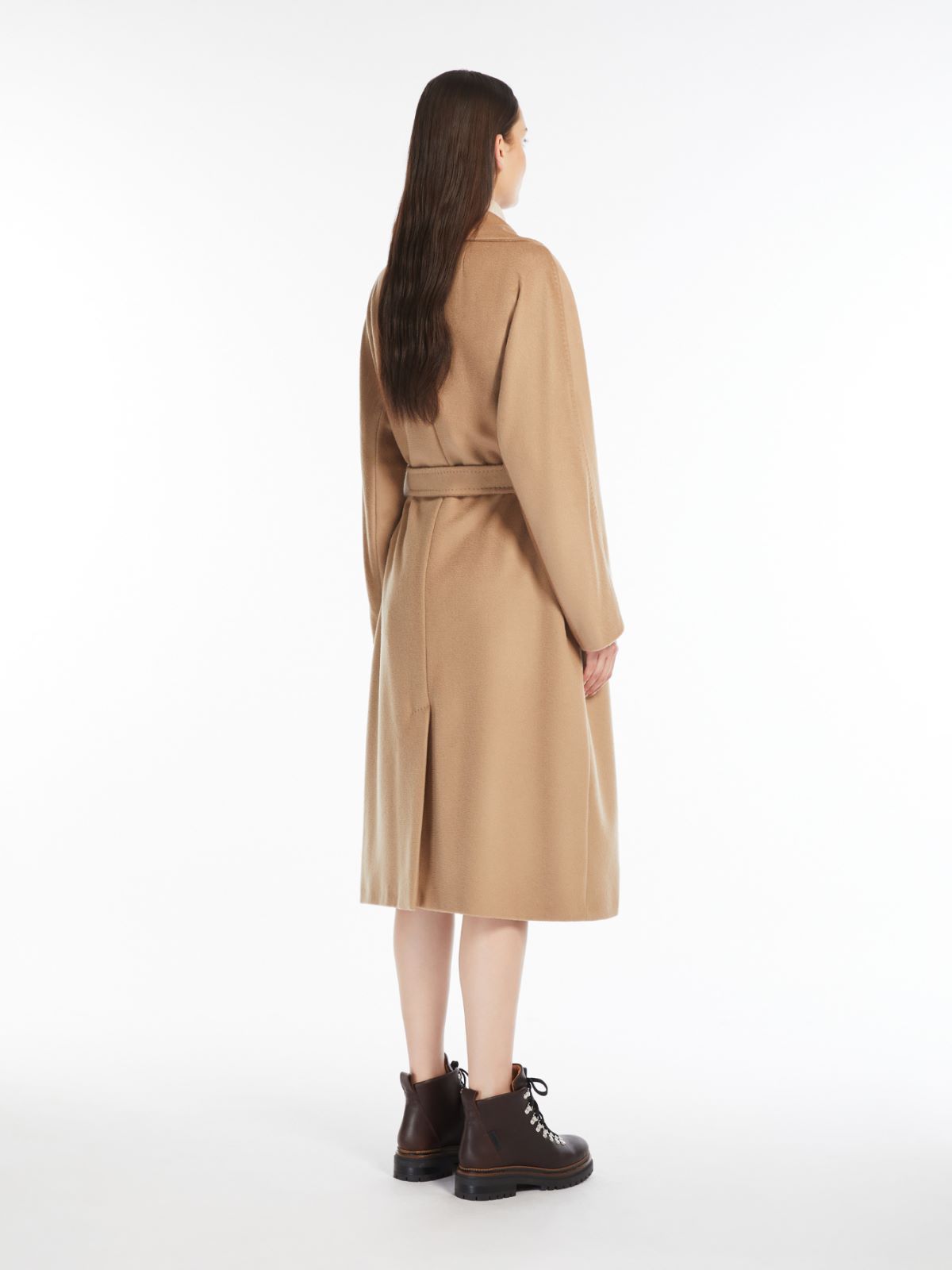 Belted wool coat