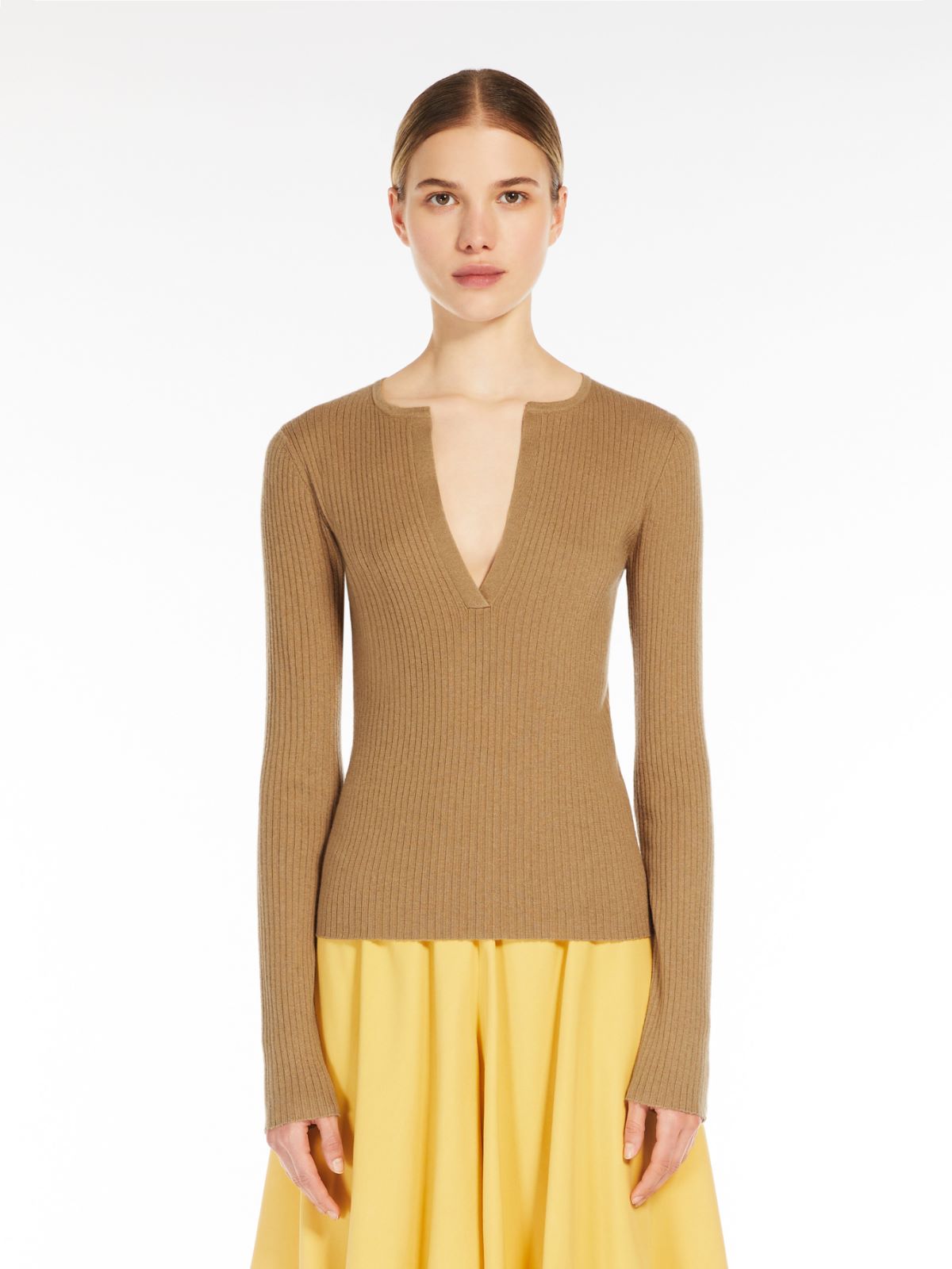 Cashmere and silk jumper
