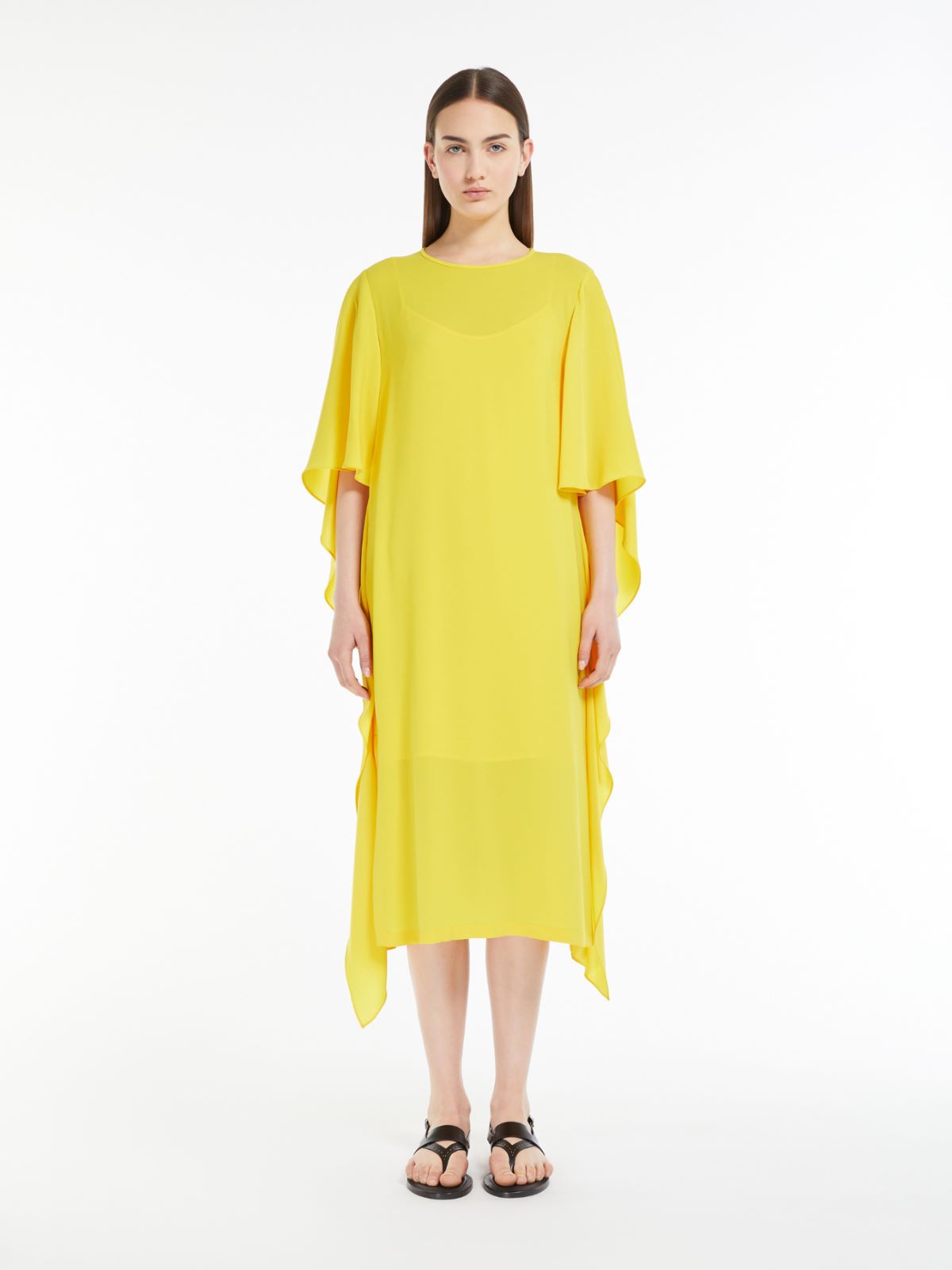 Cady dress with draping