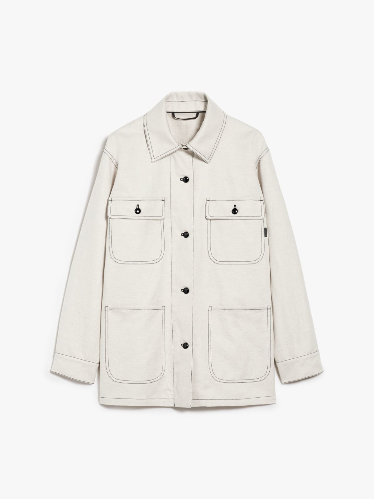Cotton and linen drill jacket