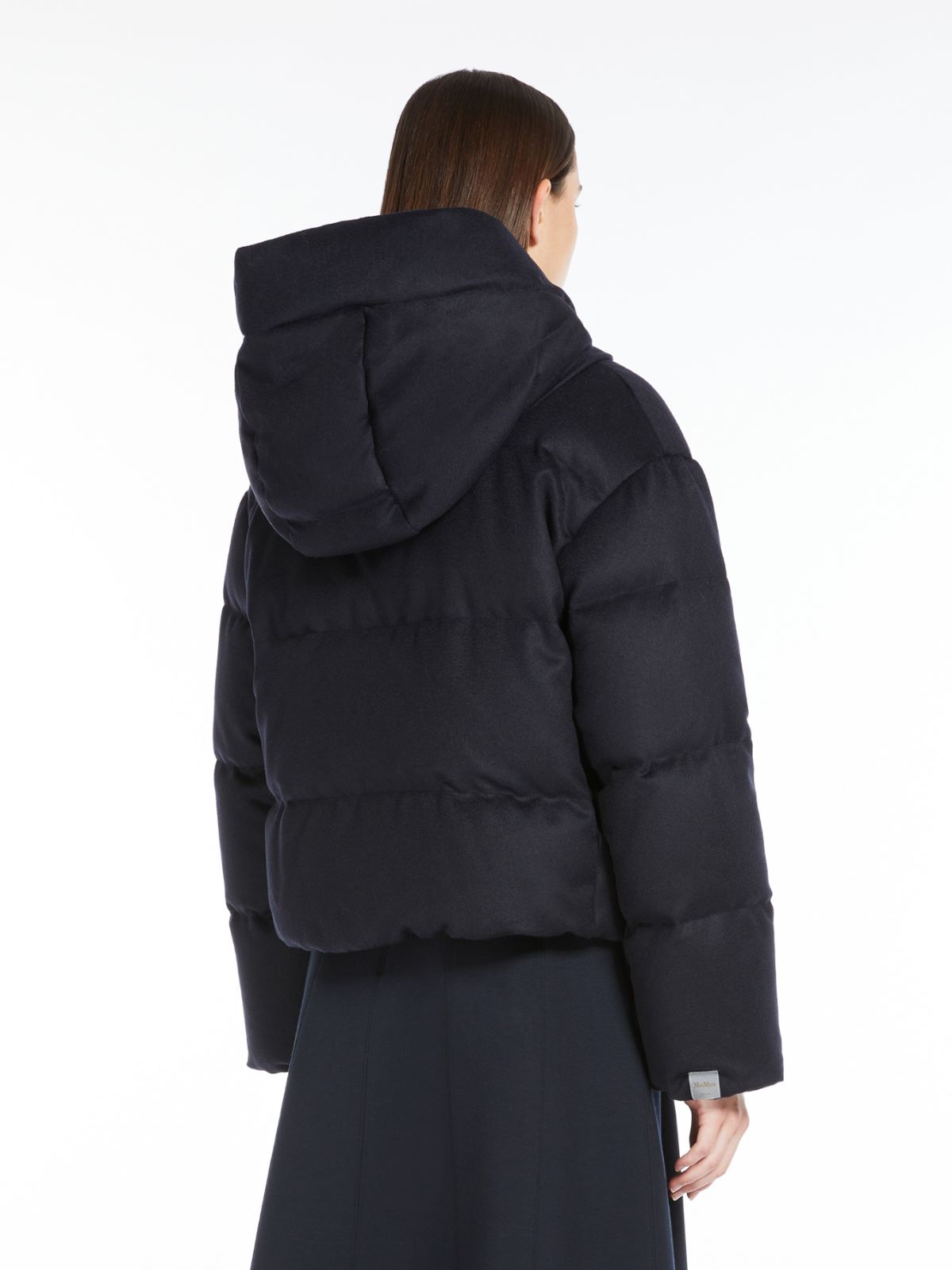 Reversible camel colour down jacket