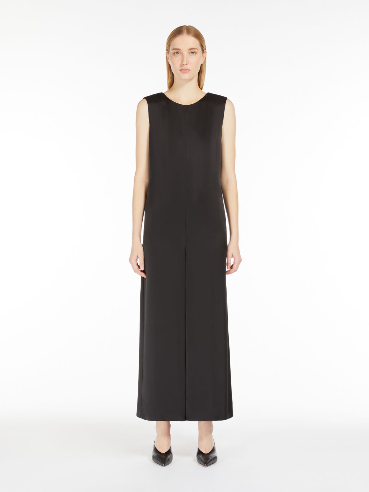 Viscose blend satin jumpsuit